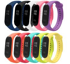 Malla Xiaomi Mi Band 3, 4 y 5 Correa Pulsera Silicona Colores Strap