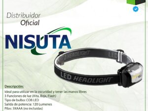 LINTERNA MULTIFUNCION TIPO VINCHA - NS-LICA - NISUTA