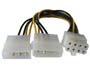 CABLE ADAPTADOR DE MOLEX X 2 (H) A 8 PIN MOTHER (M) - NS-AD824 - NISUTA