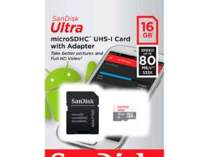 MICRO SD 16GB SANDISK ULTRA CLASE 10
