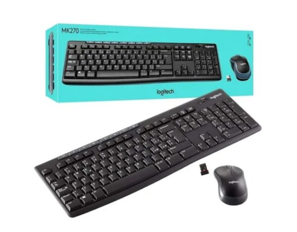 TEC+MOUSE LOGITECH MK270 WIRELESS BLACK