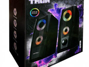 PARLANTE 2.0 - GAMER - THOR - RETROILUMINADO - USB - 3WX2 - NM-THOR - NETMAK