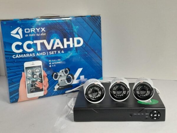 CAMARAS SEGURIDAD ORYX TSL-1202 CAMARAS AHD SET X4 SCAMARAS DE SEGUR