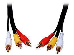 cable 3 RCA a 3 RCA 1.8 mts o 3 mts