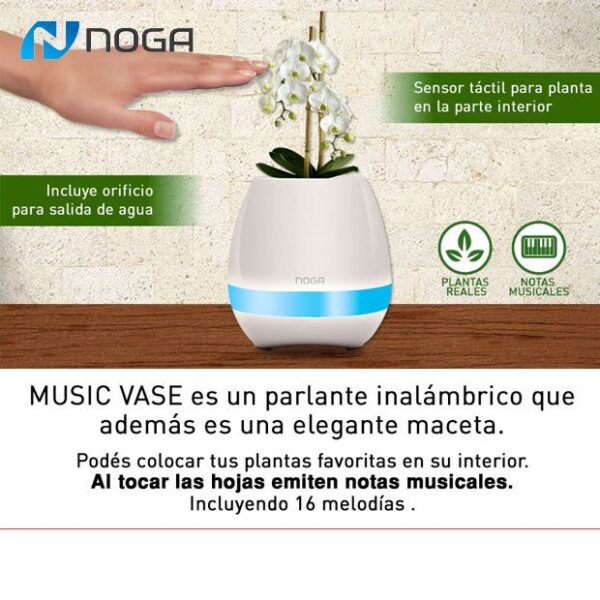 PARLANTE PORTATIL FLORERO MUSIC VASE NG-SH1