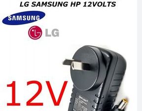 CARGADOR FUENTE MONITOR 12V P/SAMSUNG / LG 12VCC 3A TIP 6.0