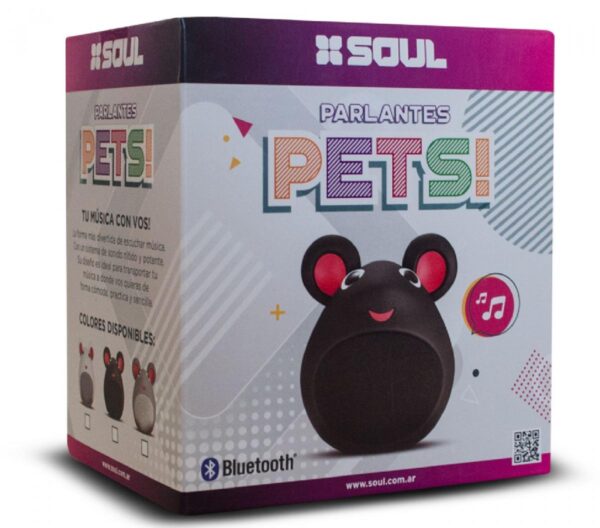 PARLANTE SOUL BT MOUSE NEGRO - Imagen 2