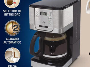CAFETERA EXPRESSO OSTER DC4401 ACERO INOX 12 TAZAS