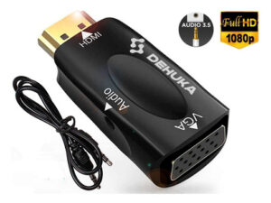 Adaptador Conversor Hdmi A Vga Full Hd Con Audio