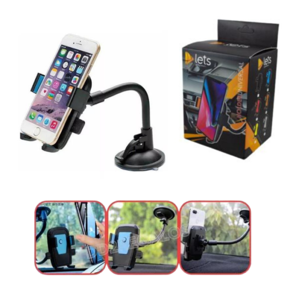 SOPORTE GPS CELU AUTO LETS HOLDER UNIVERSAL