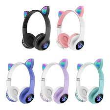 AURICULAR BLUETOOTH CAT EAR P47M WIRELESS RGB
