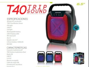 PARLANTE PORTATIL PANACOM SP-3040 T40 TRIP SOUND 6.5 PULG