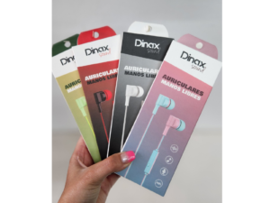 AURICULAR CON CABLE DINAX DX-4AUREAR18 BICOLOR