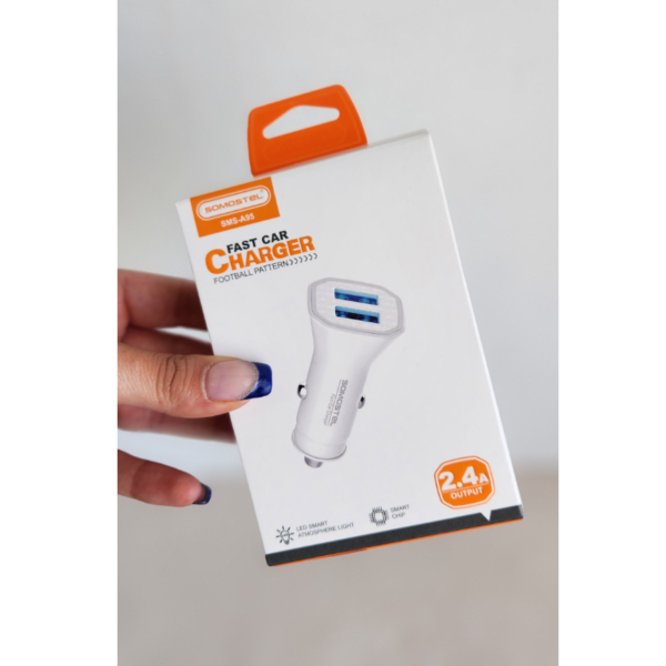 CARGADOR PARA AUTO SMS-A95 2USB 12V 2.4