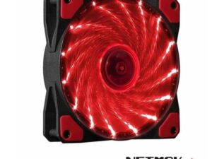 Fan Cooler 12Cm Con 15 Leds Rojo 12025 Netmak