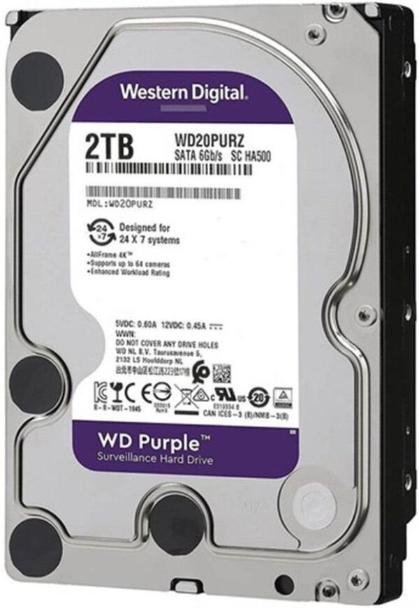HD 2TB WESTERN DIGITAL PURPLE 3.5 SATA