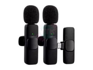 MICROFONO CORBATERO  DOBLE INALAMBRICO USB-C LAVALIER