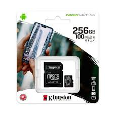 MICRO SD 256GB C10 KINGSTON CANVAS SELECT PLUS