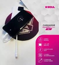 CARGADOR PORTATIL SOUL PBS-QL6000BL 6000MAH