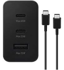 CARGADOR SAMSUNG 65W PD USB + USBC X2 + CABLE
