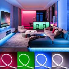 LUCES LED TIRA NEON FLEXIBLE CON FUENTE 5M