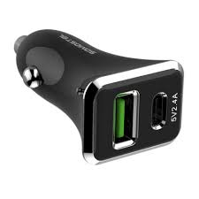 CARGADORES SMS-A42 CARGADOR AUTO 12V 3.0 USB TIPO C