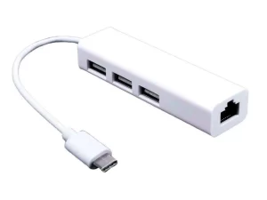 ADAPTADOR NETMAK TYPE-C (M) A 3XUSB 2.0 + RJ45 NM-TC40