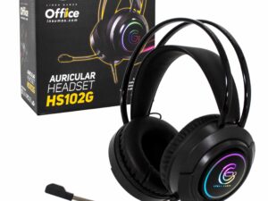 AURICULAR VINCHA PLUG 3.5 GAMER OFFICE OFF-HS102G 2 PLUG 3.5 + USB