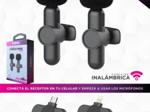 MICROFONO SOUL CORBATERO DUAL INALAM X2 MIC LIGHTNING c2l