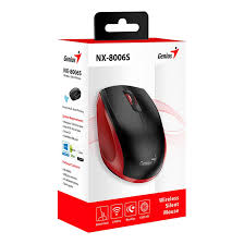 MOUSE GENIUS NX-8006S RED/BLK WIRELESS SILENCIOSO