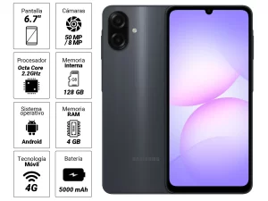 CELULAR SAMSUNG A07 128GB + 4GB