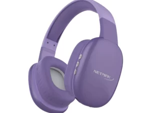 AURICULAR NETMAK INALAMBRICO VINCHA VOLT 5H APROX NM-VOLT-P VIOLETA