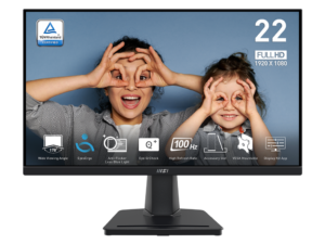 MONITOR 22 MSI PRO MP225V FHD 100HZ HDMI VGA