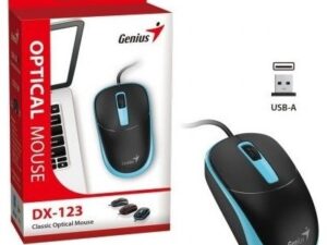 MOUSE USB DX-123 NEGRO/AZUL GENIUS