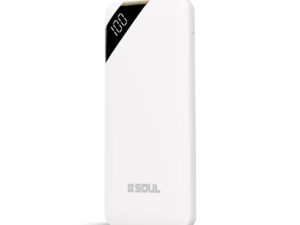 CARGADOR PORTABLE 5.000 MAH PBS-VL5000BL C/VISOR LED BLANCO SOUL POWER BANKS