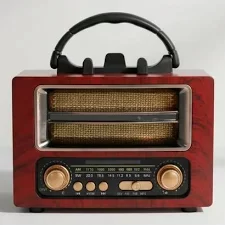 RADIO RETRO CON SOPORTE CELULAR KTF-2023