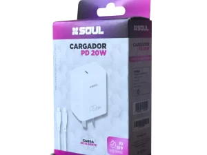 CARGADOR SOUL FAST CHARGE PD 20W TYPE-C BLANCO CVQ-PD20WT