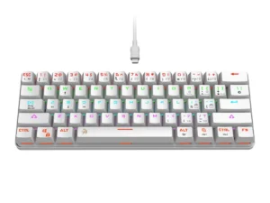 TECLADO MECANICO NETMAK 60% NM-DOMINATE BLANCO