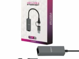 ADAPTADOR 2 EN 1 USB C USB ETHERNET SOUL ADAP-S01