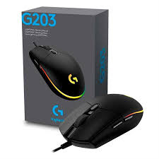 MOUSE LOGITECH G203 GAMER LIGHTSYNC 8000 DPI NEGRO