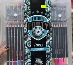 SET DE ARTE FUTBOL 76PCS VALIJA FOOTY